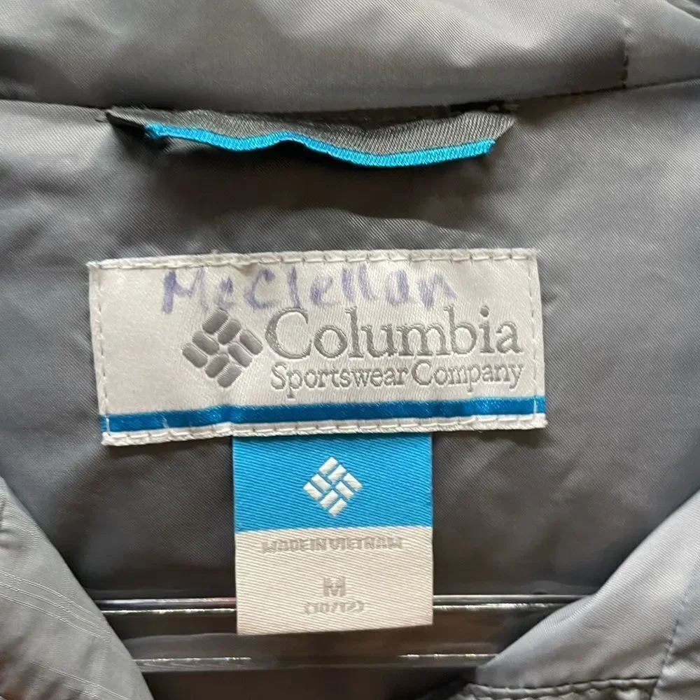 Columbia Young Girl Youth size Medium Grey Blue Puffer Jacket